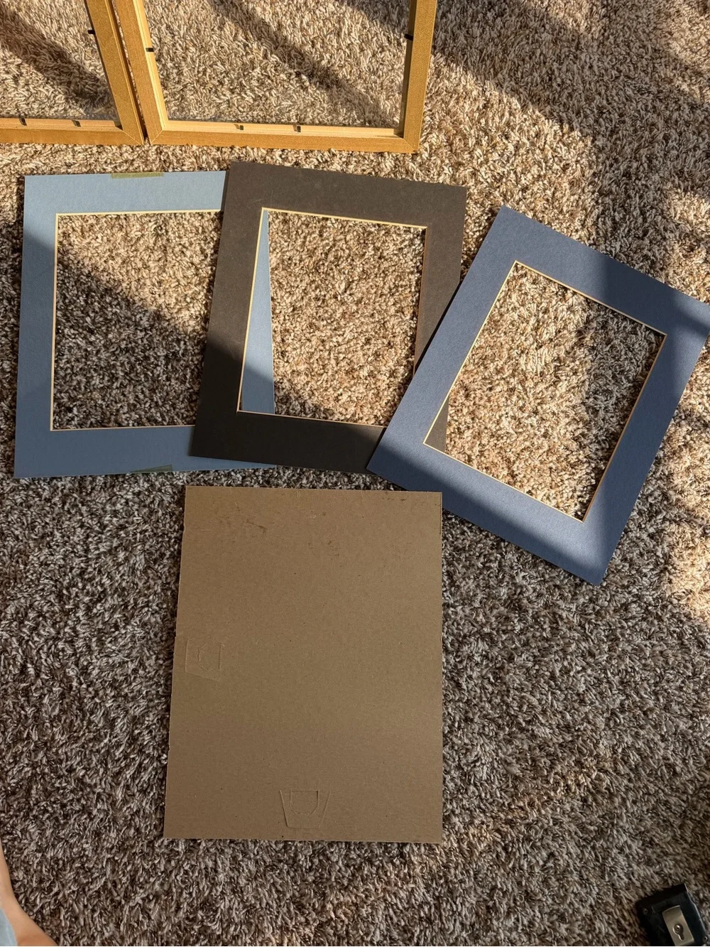 Vintage Gold Ornate 11x14 Picture Frames Set of Two